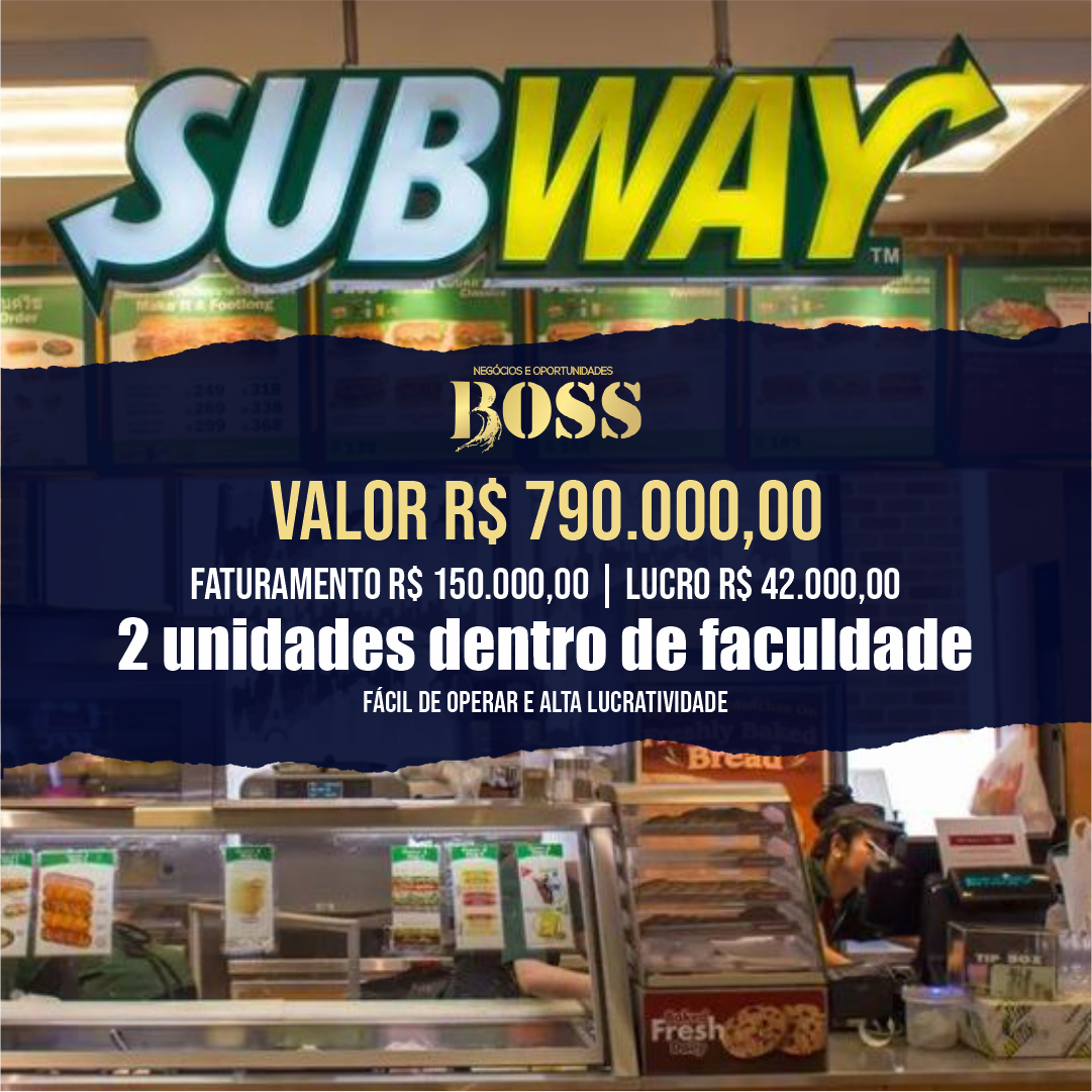 2 und Subway dentro de universidade