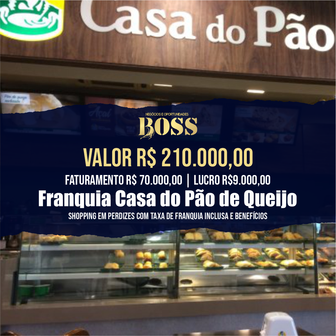 Oportunidade Casa do Pão de Queijo Shopping Z/O